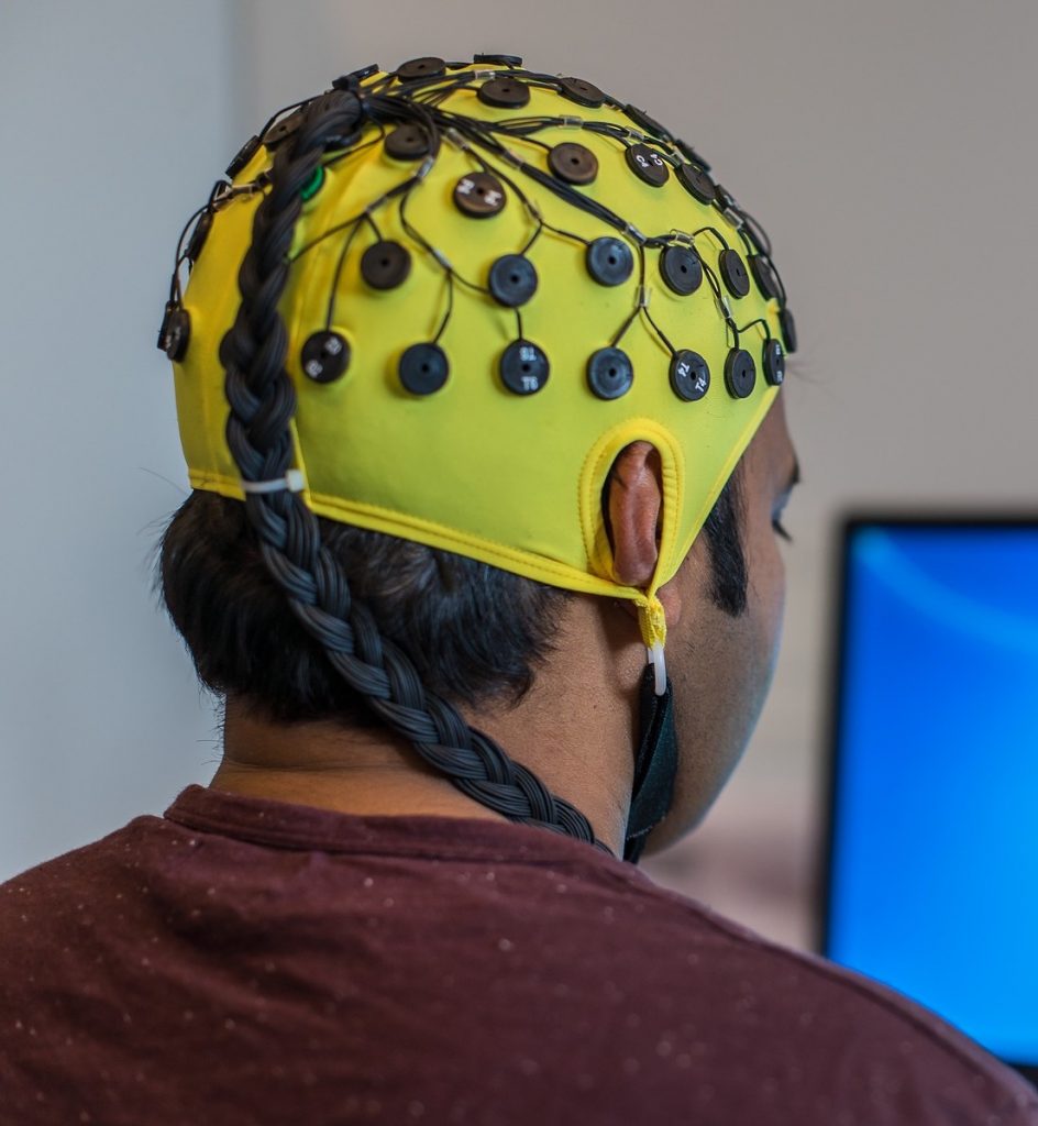 EEG måles i hjernen